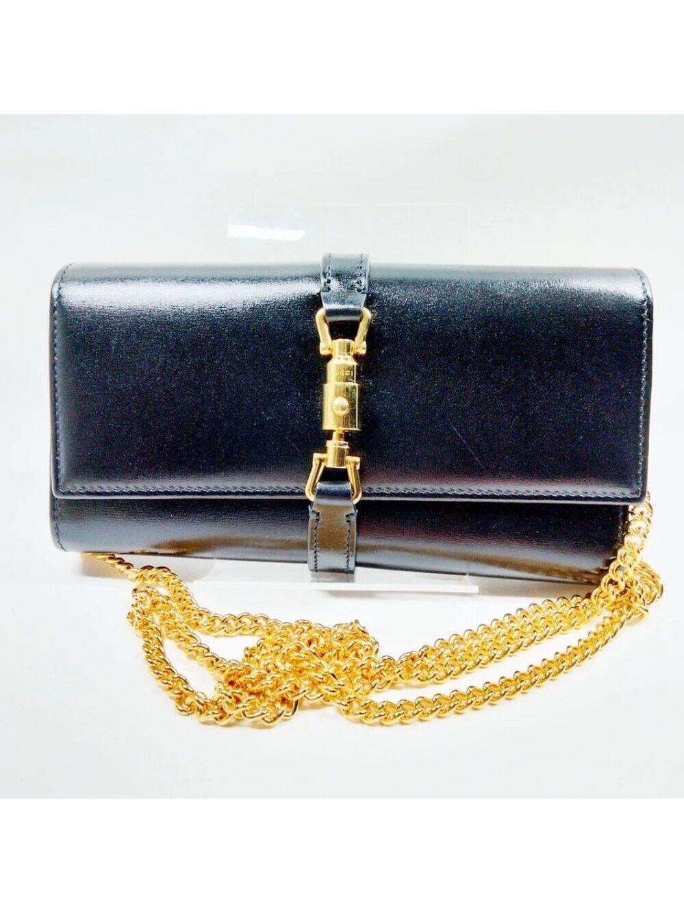 Gucci Long Wallet Black Leather 547-070925